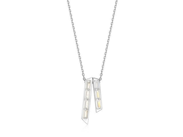 ELLE Baguette Double Bar Necklace