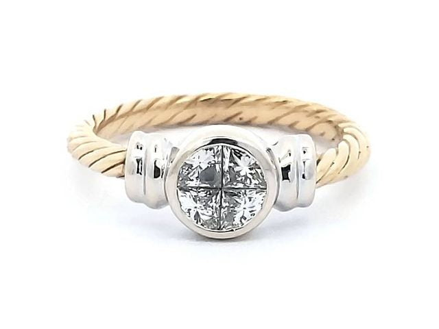 18KT Invisible Set Ring