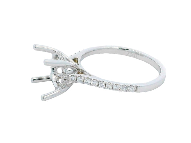 Engagement Mount with Hidden Halo