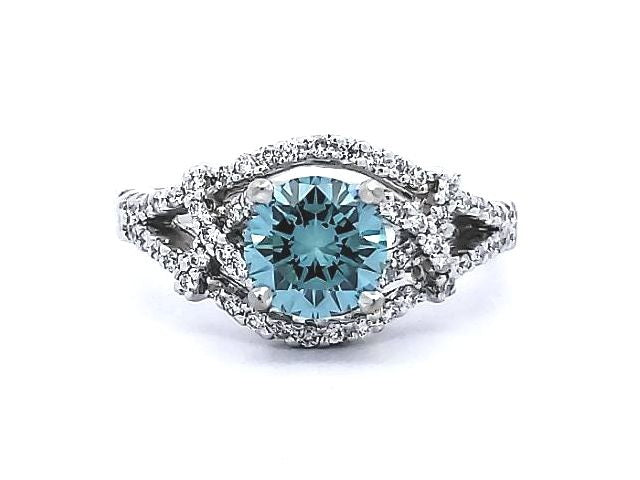 1.10ct Blue Diamond Ring