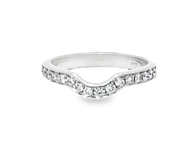 14KT Fitted Diamond Band