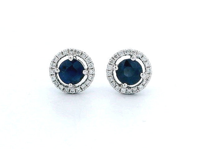 Sapphire and Diamond Earrings