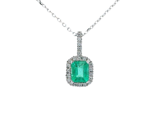 Emerald & Diamond Necklace