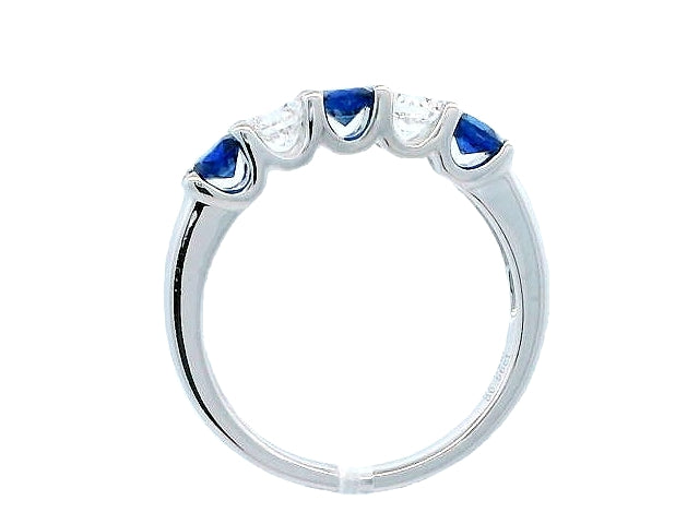 18KT Sapphire & Diamond Band