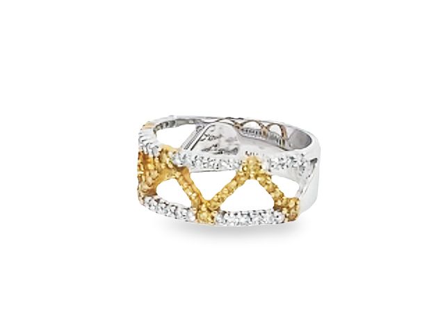 18kt Yellow & White Diamond Ring