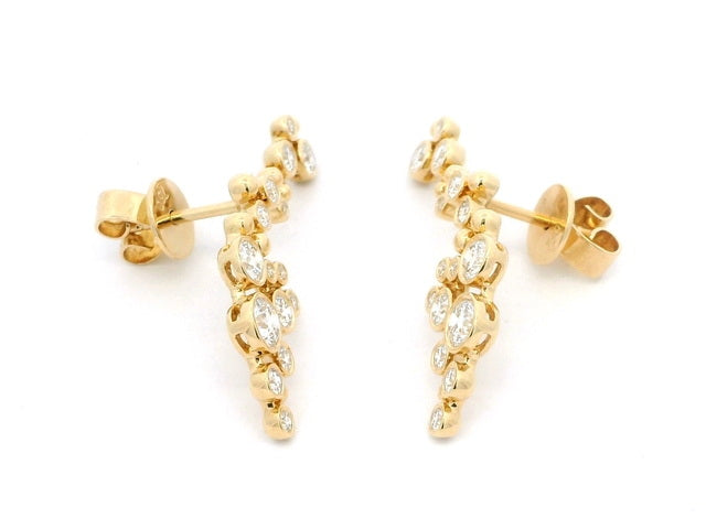 18KT Diamond Bubbles Earrings