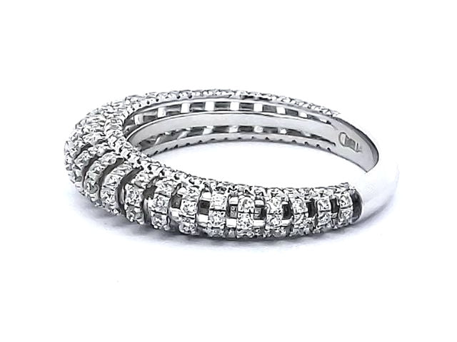 18kt Fancy Pavee Ring