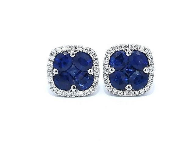Sapphire & Diamond Earrings