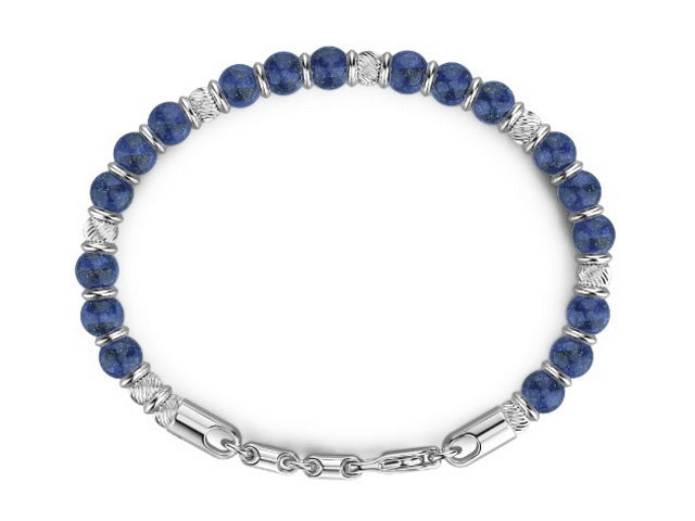 Zancan Lapis & Silver Bracelet
