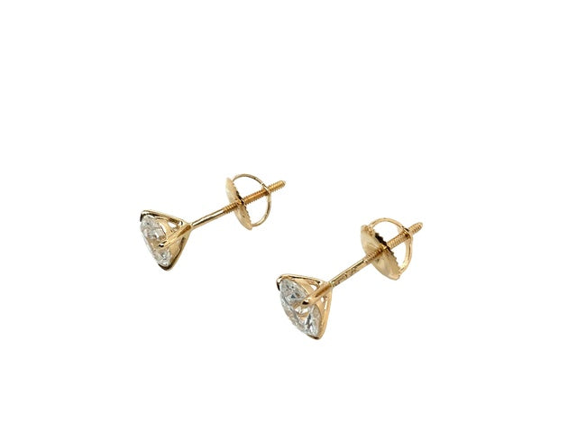 14 Karat Yellow Gold Labgrown Diamond Studs