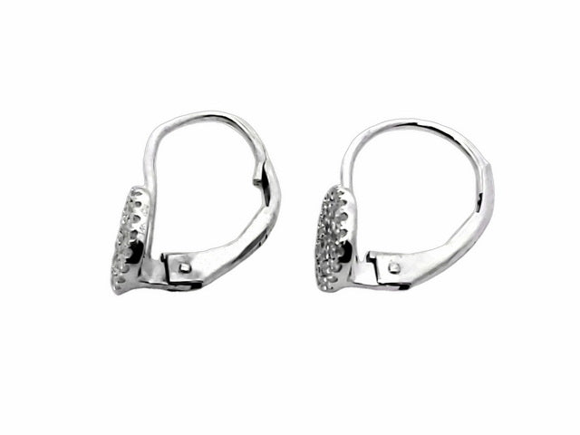 Pavee Diamond French Back Earrings