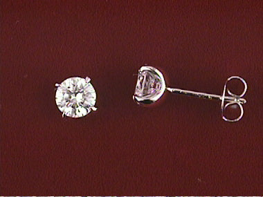 Small Cubic Zirconia Studs