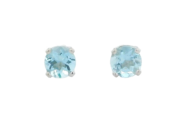 Aquamarine Stud Earrings