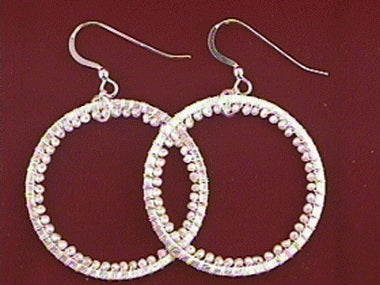 Pearl Hoop Earrings