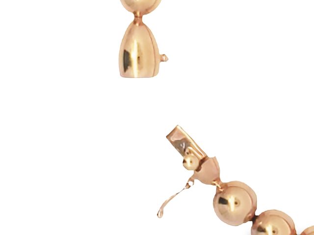 14KT Rose Bead Bracelet