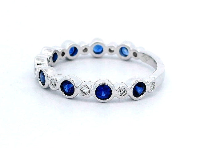 Sapphire and Diamond Band