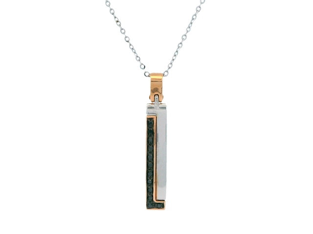 Rose & White Gold Pendant
