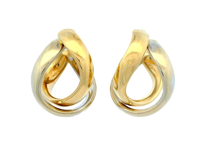 14KT Two Tone Earrings