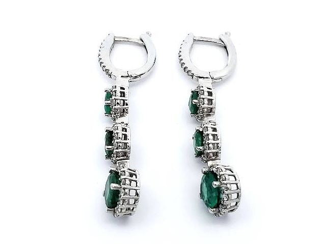 Emerald & Diamond Earrings
