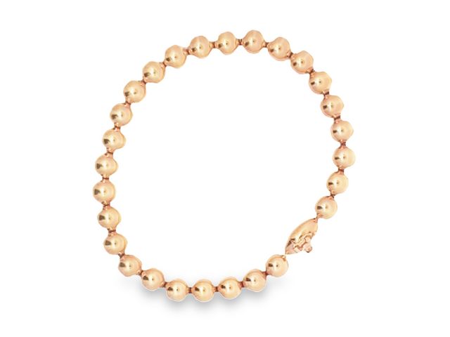 14KT Rose Bead Bracelet