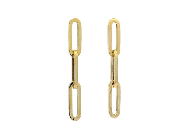 14KT Designer Link Earrings