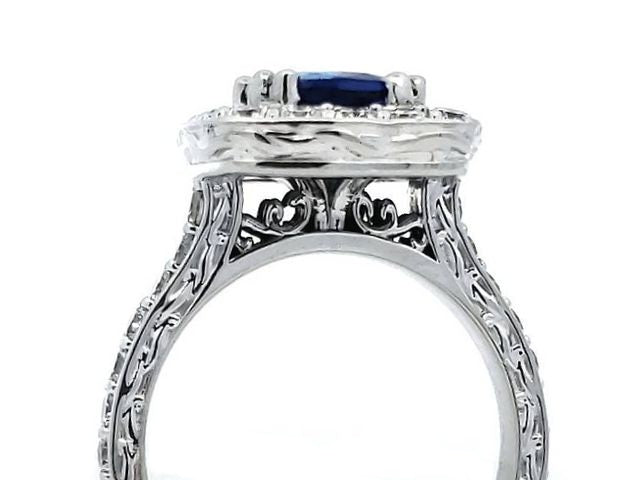 14KT Sapphire & Diamond ring