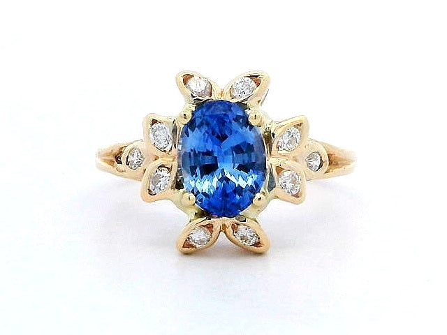Sapphire & Diamond Ring