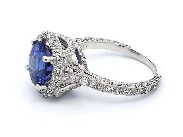 Tanzanite and Diamond Ring