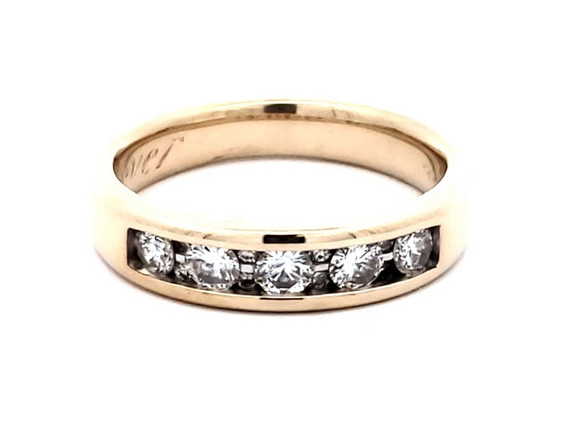 Channel Set Diamond Band