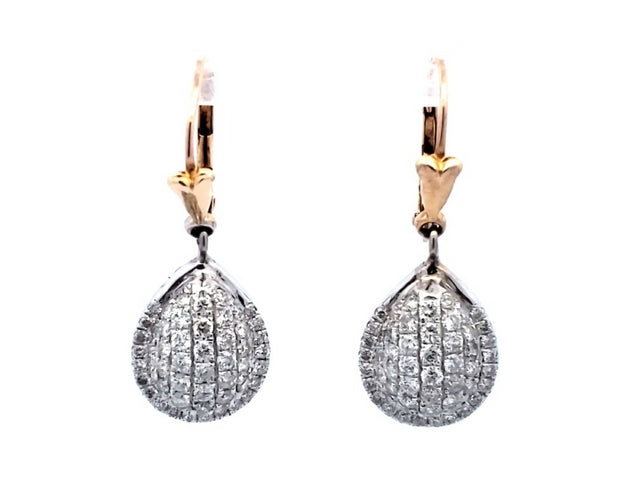 14KT Fancy Diamond Earrings