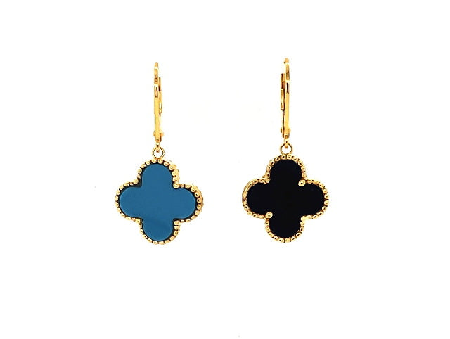 Turquoise & Lapiz Earrings