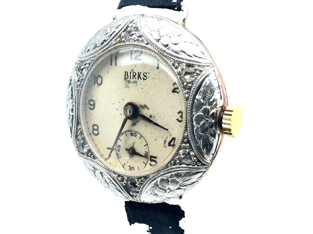 Vintage Birks cocktail watch in 14 karat gold