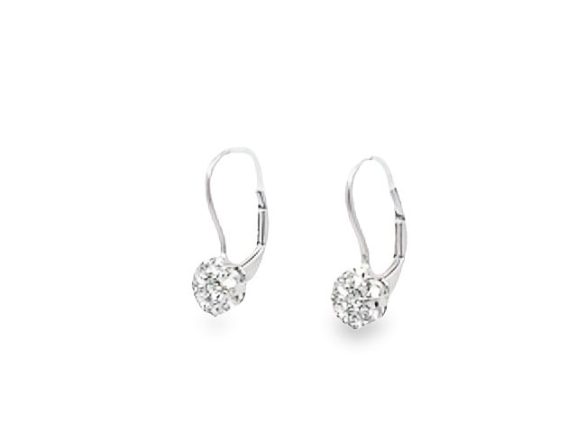 18kt Diamond French Back Earrings