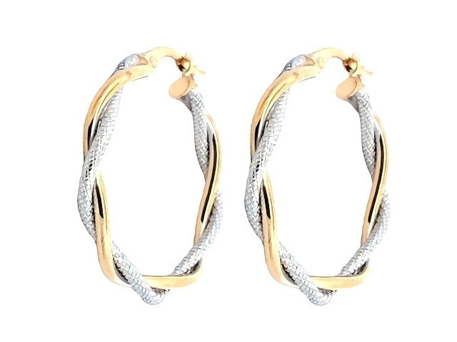 10KT Fancy Twist Earrings