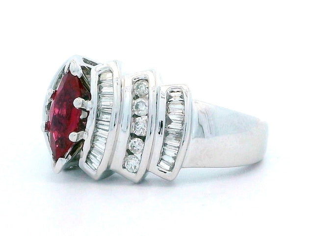 14KT Ruby & Diamond Ring