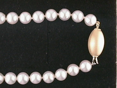 7-7.5mm Akoya With 18kt Clasp