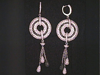 Silver Cubic Set Earrings