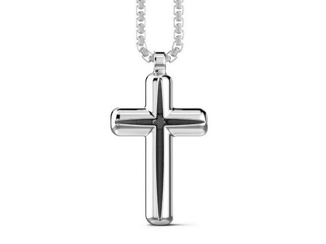 Zancan Silver Cross & Chain