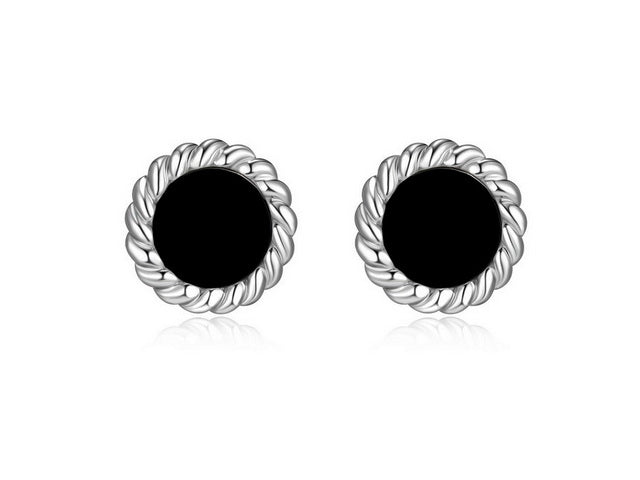ELLE Silver Nautical Stud Earrings