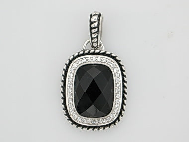 Onyx and Cubic Pendant