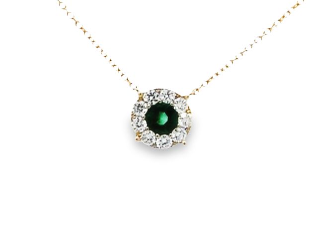 Emerald & Diamond Necklace