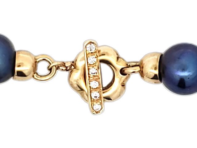 Blue Freshwater Pearl Strand