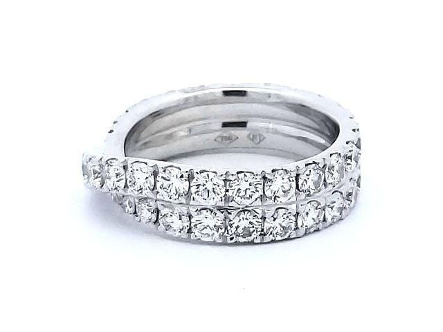 2.00 ctw Double Row Eternity Band