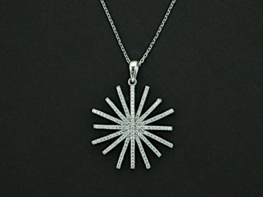 Cubic Sunburst Pendant