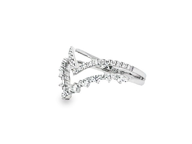 14KT Double Row Ring