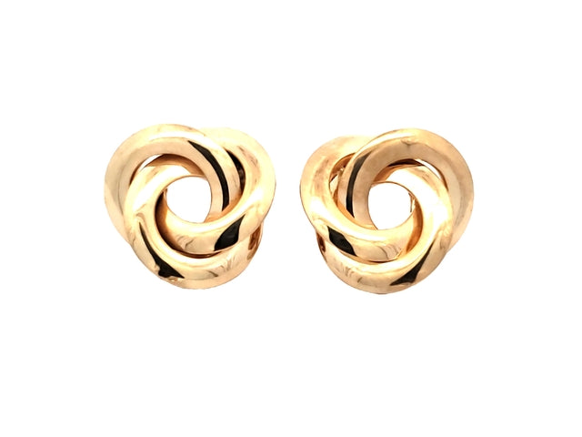 10KT Stylized Knot Earrings