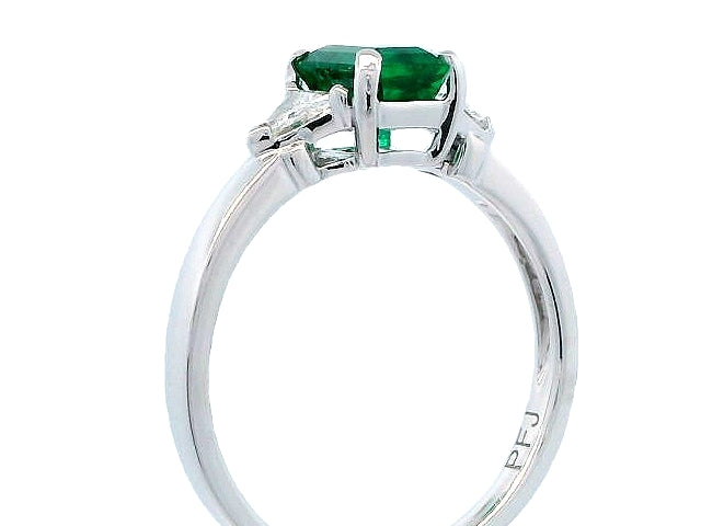 18KT Emerald and Diamond Ring