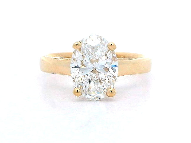 2.01 ct LAB Oval Engagement Ring