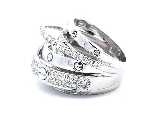 14KT Fancy Cross Over Ring