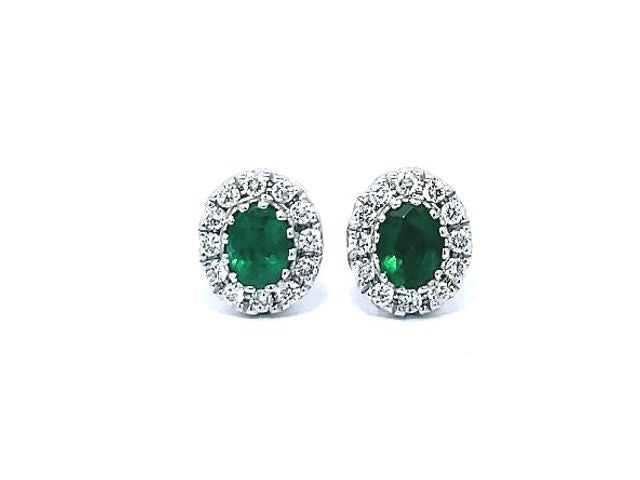 Emerald & Diamond Earrings